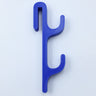Blue single-sided double hook