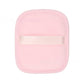 Soft plush reusable makeup remover pad with a satin back strap, single color option