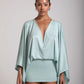 Women's V-Neck A-Line Mini Dress for Casual Day, Trip, Relaxed Outing with Easy Styling | environment lifestyle context