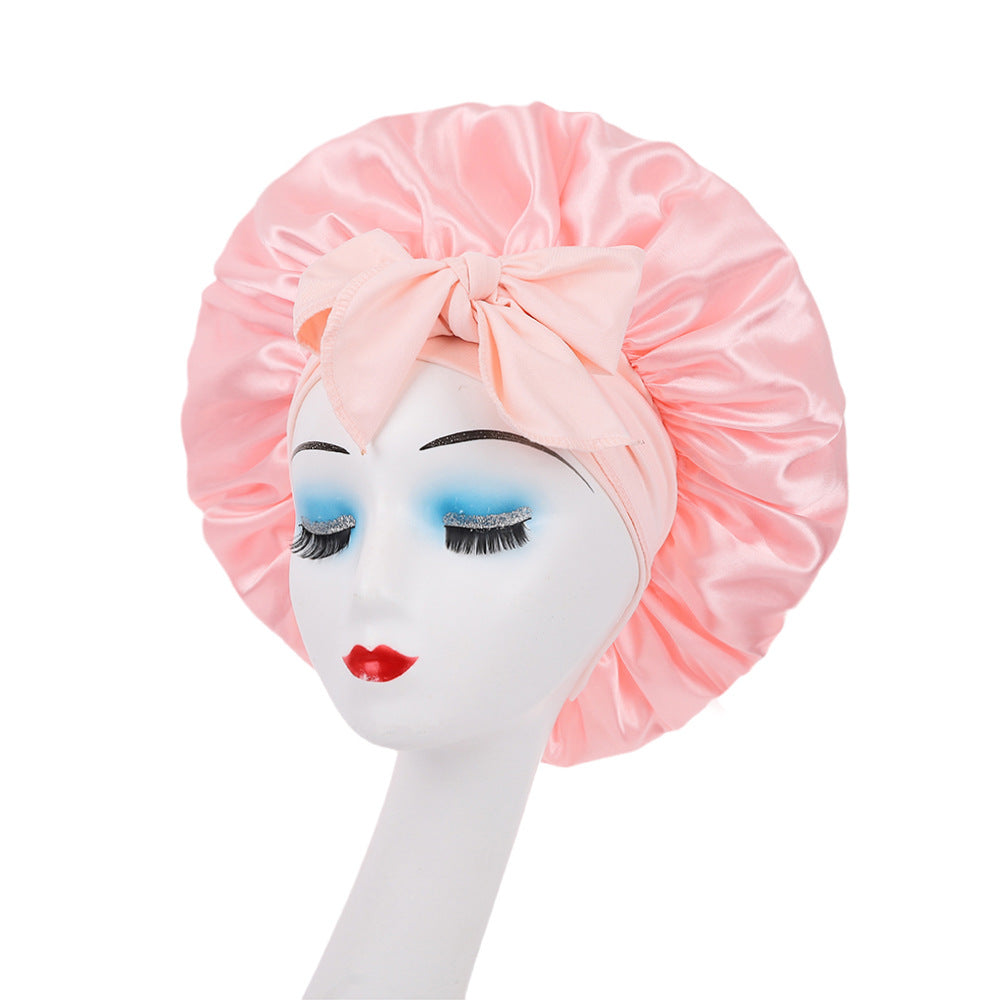 Satin Elastic Nightcap | morning natural light styling