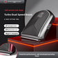 Hair clipper with an LED display, IPX6 water wash and Type-C charging labels on a dark background with red light