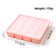 4 Cavities Strip Tray, Peach Pink