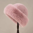 Imitation fur mongolian pink