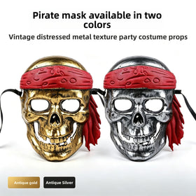 Vintage Pirate Skull Costume Mask