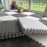 Gray + White / 30x30x0.6 cm 25pcs | 12x12x0.2 in