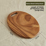 Walnut Solid Oval 36x26x2cm