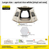 Automatic Pop Up Camping Tent - 3-4P Almond White Tent Groundsheet