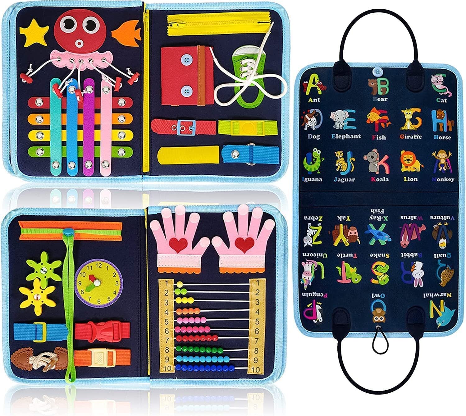 Childrens Educational Felt | travel ready setup