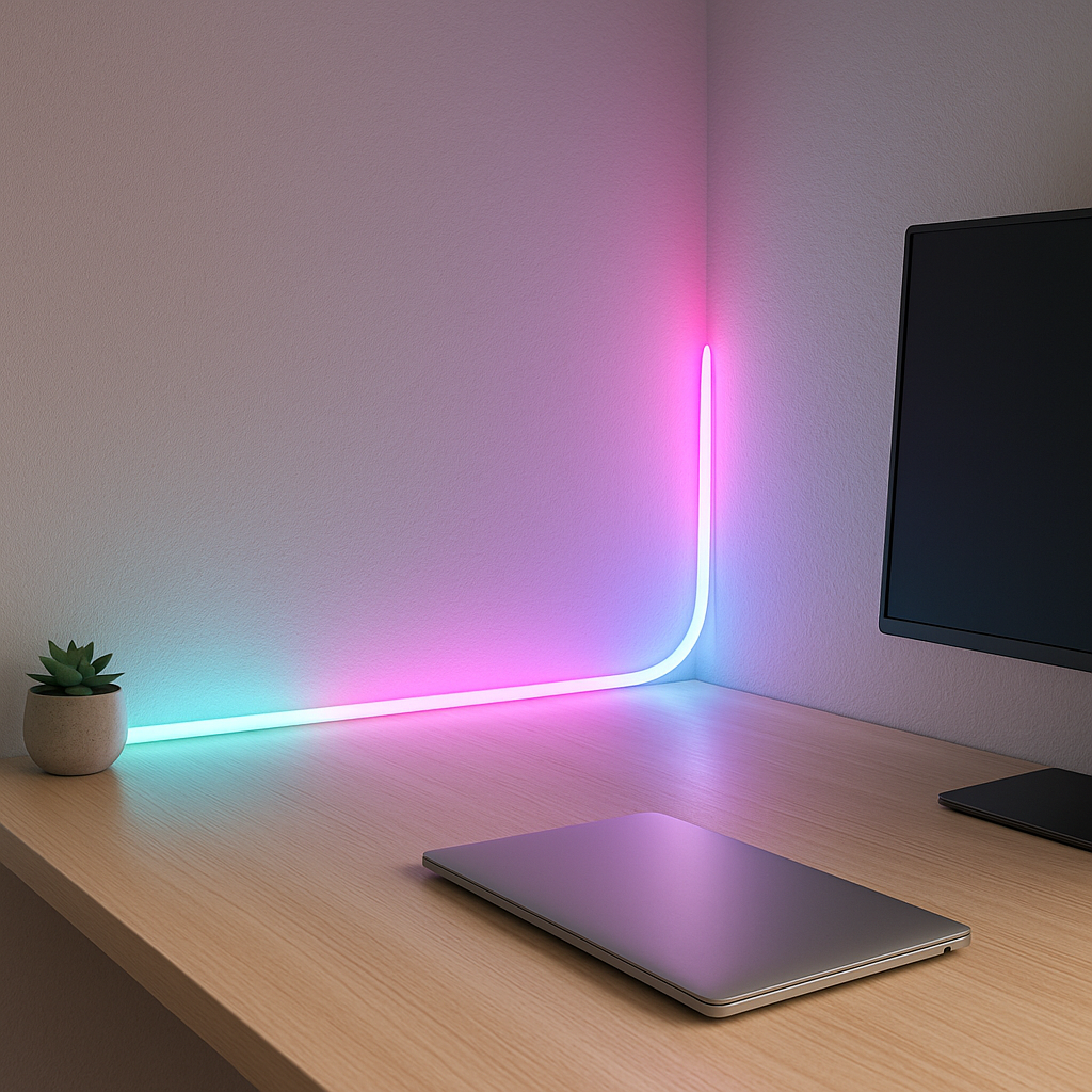 flexible app controlled rgb neon light strips 9