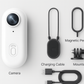 Mini Magnetic 4K Action Cam | scale next to a hand for size