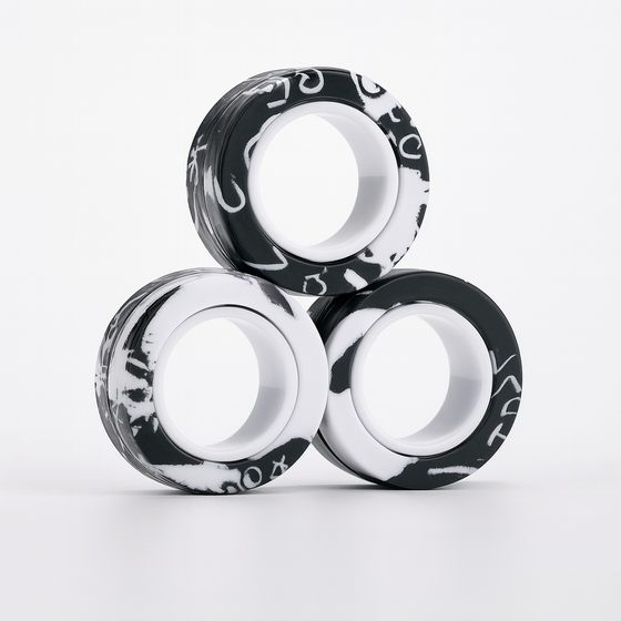 Magnetic Fidget Rings Sensory Toy Stress Relief
