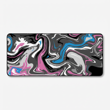 Custom Print Gaming Mouse Pad Polyester Rubber Base Stitched Edges Desk Mat