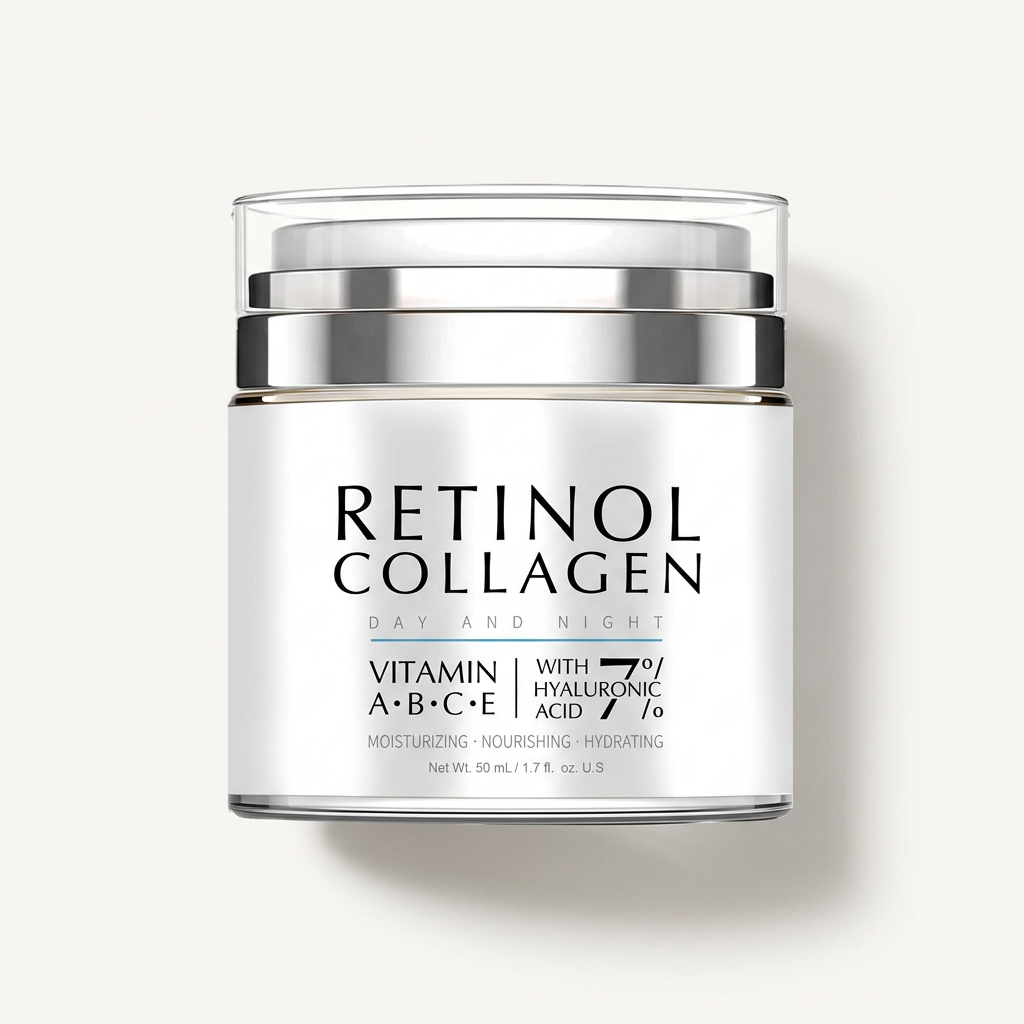 Retinol Collagen Day and Night Face Moisturizer with Hyaluronic Acid gallery 1