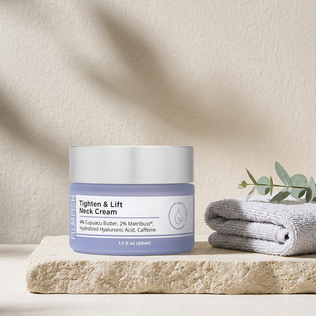 Neck Wrinkle Moisturizing Cream, Hyaluronic Acid, Tighten and Lift gallery 2