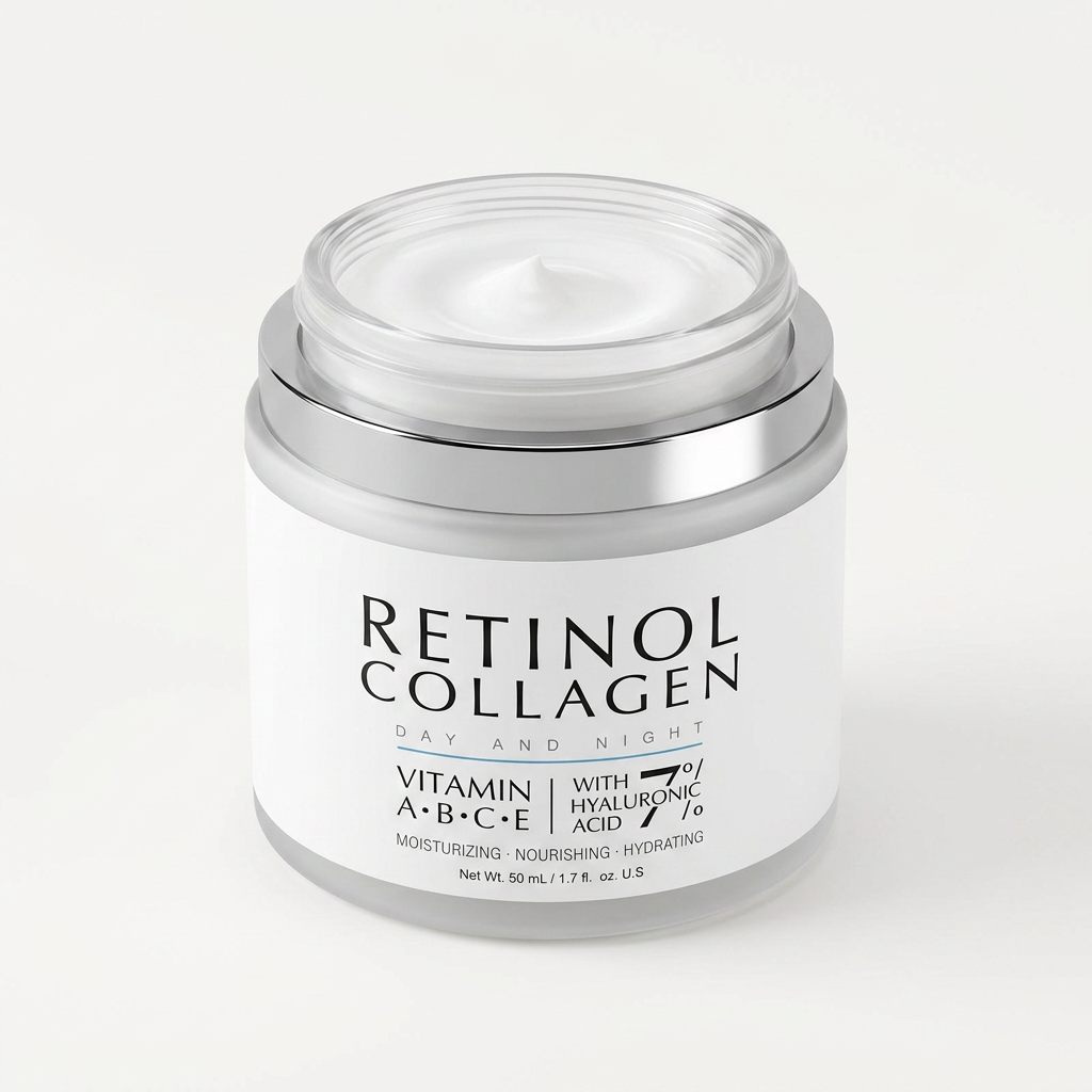 Retinol Collagen Day and Night Face Moisturizer with Hyaluronic Acid gallery 2