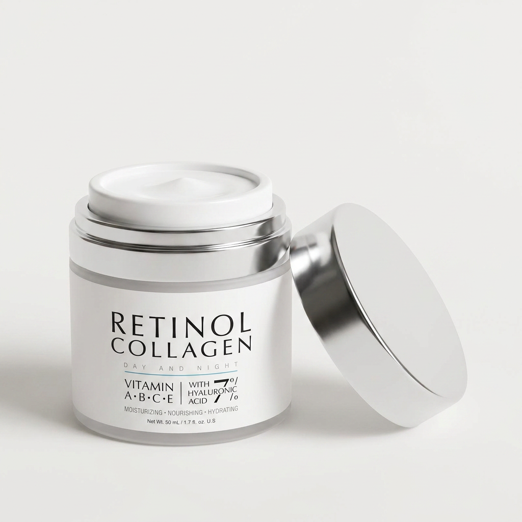 Retinol Collagen Day and Night Face Moisturizer with Hyaluronic Acid gallery 3
