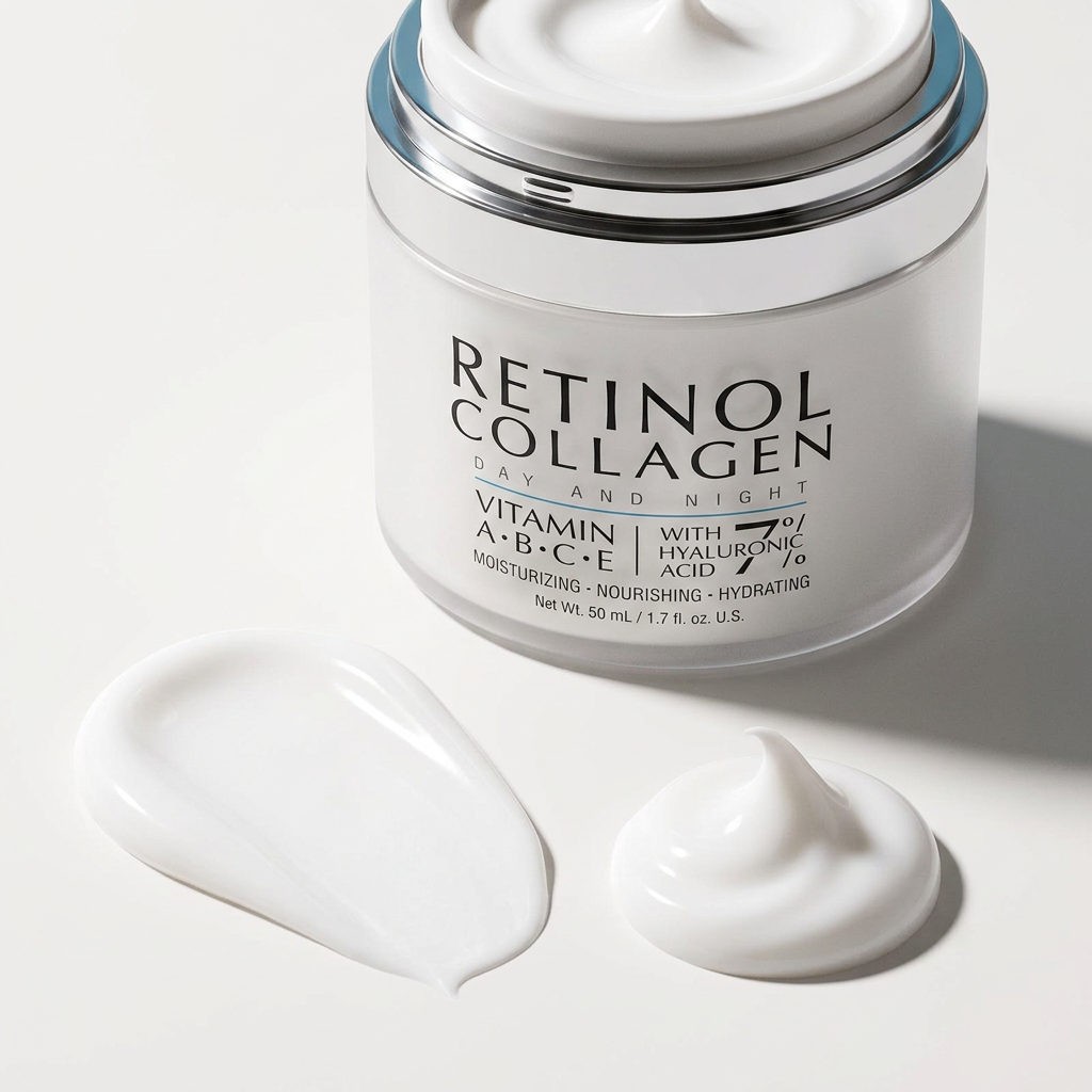 Retinol Collagen Day and Night Face Moisturizer with Hyaluronic Acid gallery 4