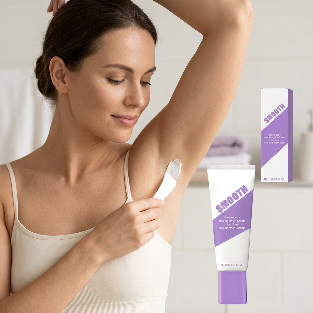 Hair Removal Cream with Spatula, Depilatory Body Care for Smooth Skin gallery 5