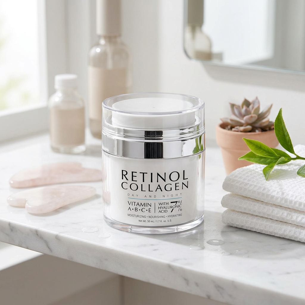 Retinol Collagen Day and Night Face Moisturizer with Hyaluronic Acid gallery 6