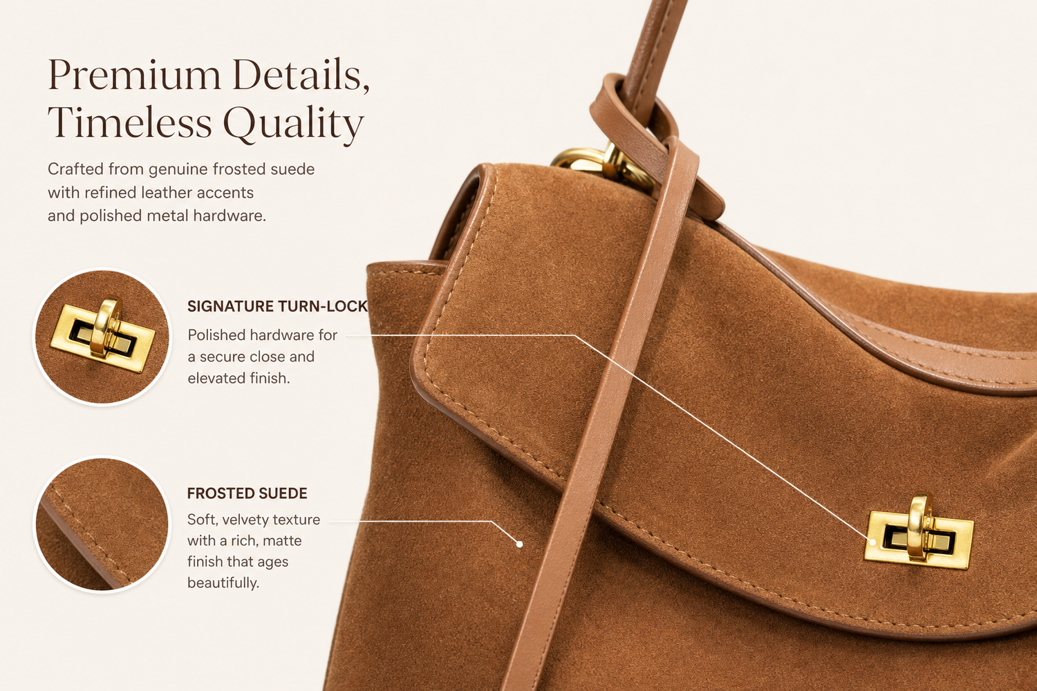 genuine leather frosted suede tote bag everyday bag for busy day simple errand everyday routine with practical value cle 7