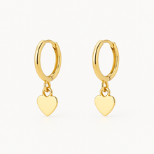 Heart Shaped 18K Gold Ear Cuffs