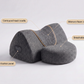 Neck support pillow parts, contoured neck cradle, memory foam core, breathable polyester cover, control button panel