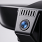 Close up of the dash camera lens and cooling vent slits