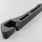 Close up of the matte EVA foam gap filler with channel slot and forked hook