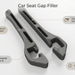 Car seat gap filler features, waterproof EVA foam, double card slots, universal car fit, sold as a pair