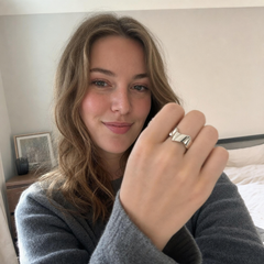 geometric open silver ring customer review photo 1