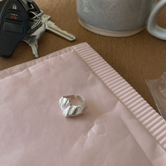 geometric open silver ring customer review photo 2
