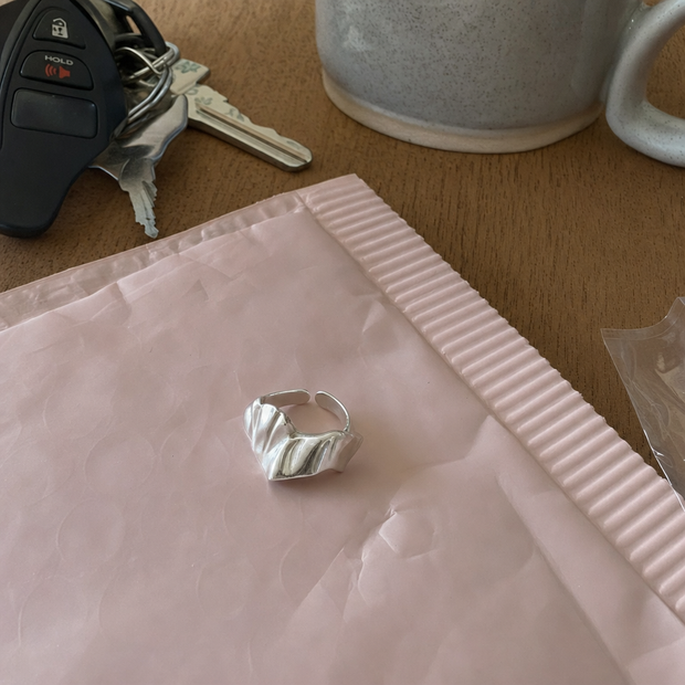 geometric open silver ring customer review photo 2