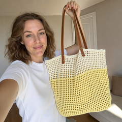 hand-woven cotton beach tote bag customer review photo 2