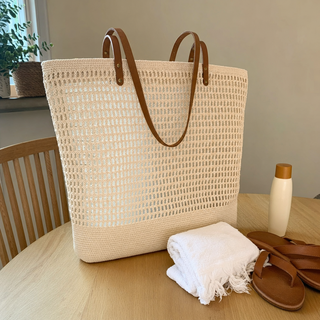 hand-woven cotton beach tote bag customer review photo 4