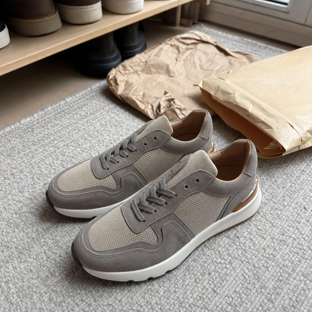 mens leather retro casual shoes customer review photo 2