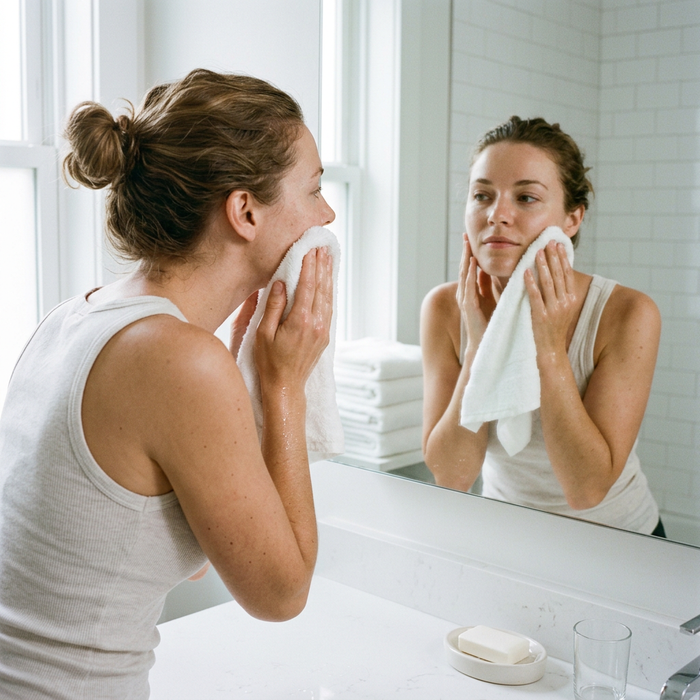 Cleanse your face