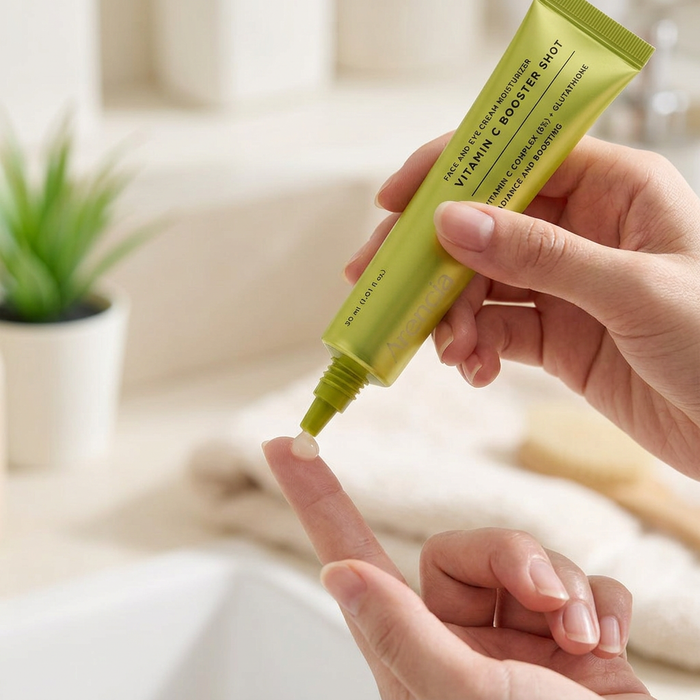Dispense a little gel