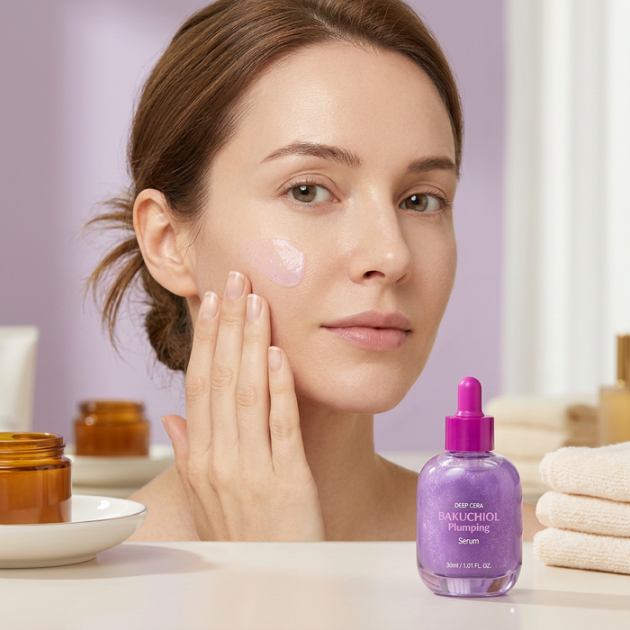 Press into face and neck