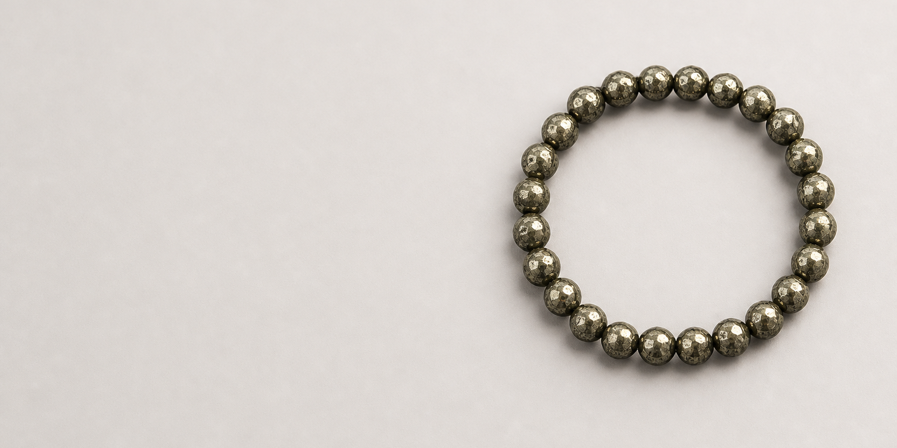 Introducing Handmade Pyrite Crystal Beaded Bracelet:
