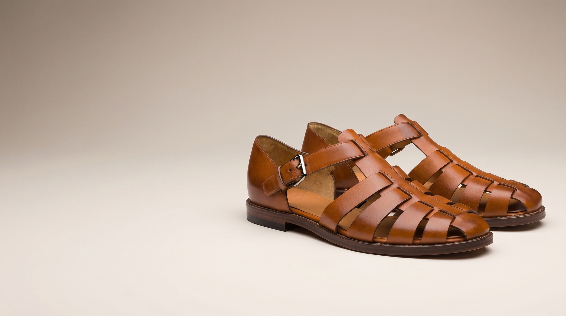 Introducing Men's Closed Toe Roman Sandals: