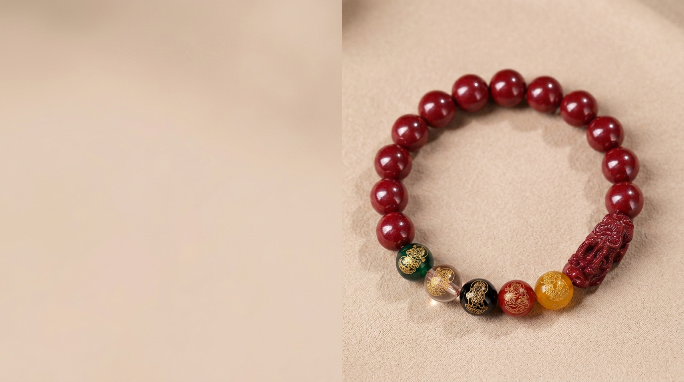 Introducing Five-Way Fortune God Cinnabar Bracelet: