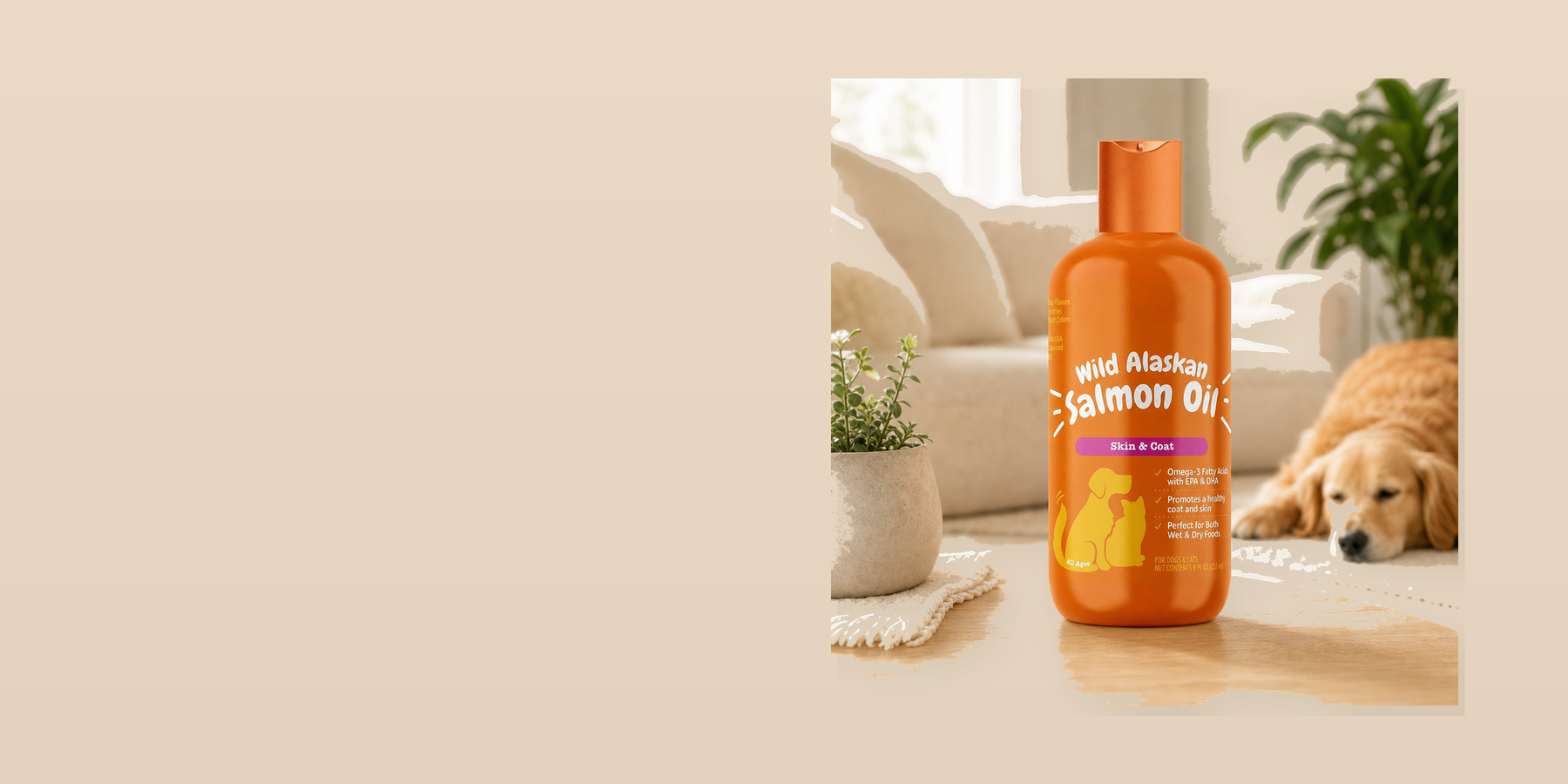 Introducing Wild Alaskan Salmon Oil for Cats and Dogs:
