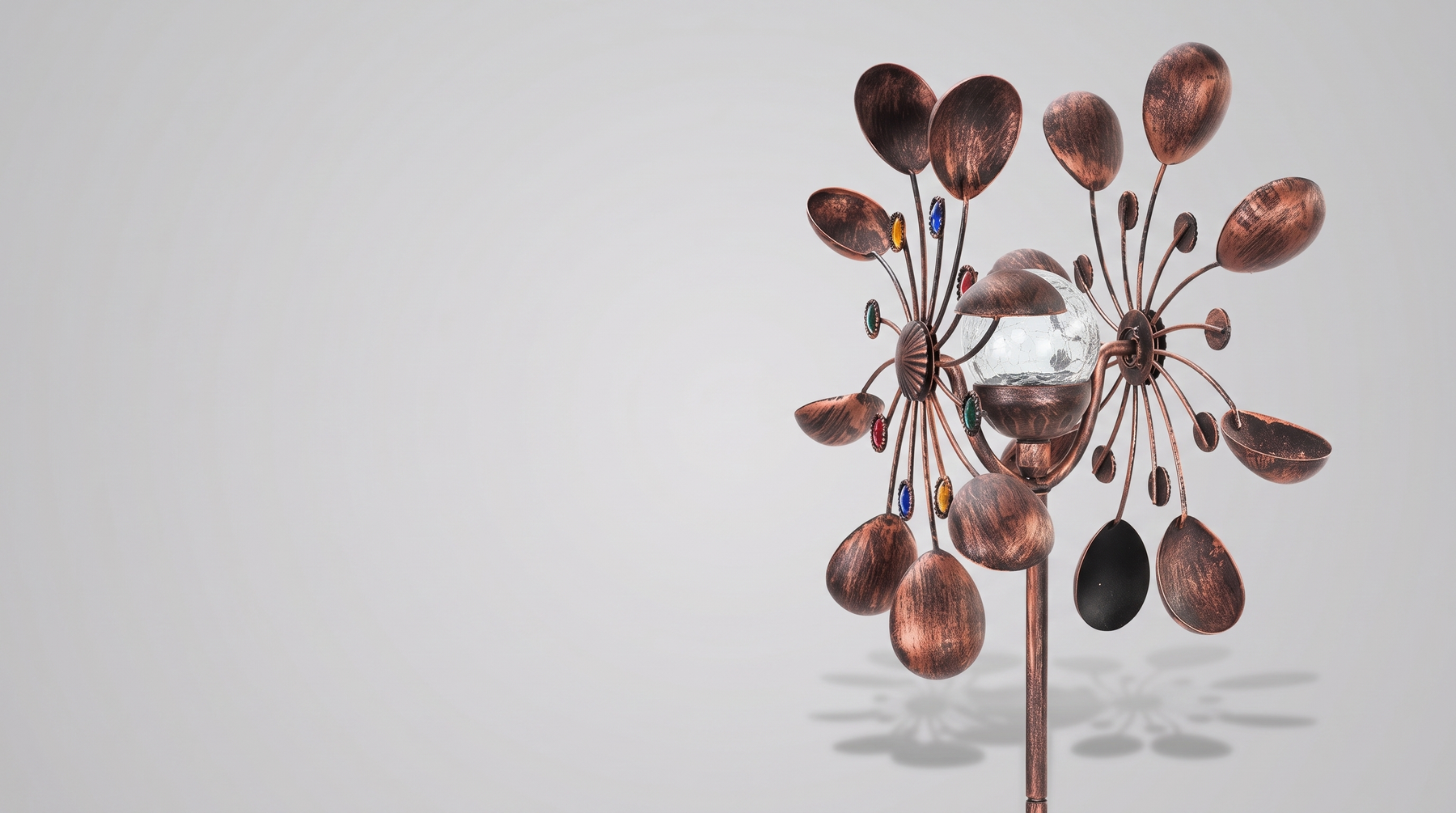 Introducing Solar Wind Spinner Garden Stake: