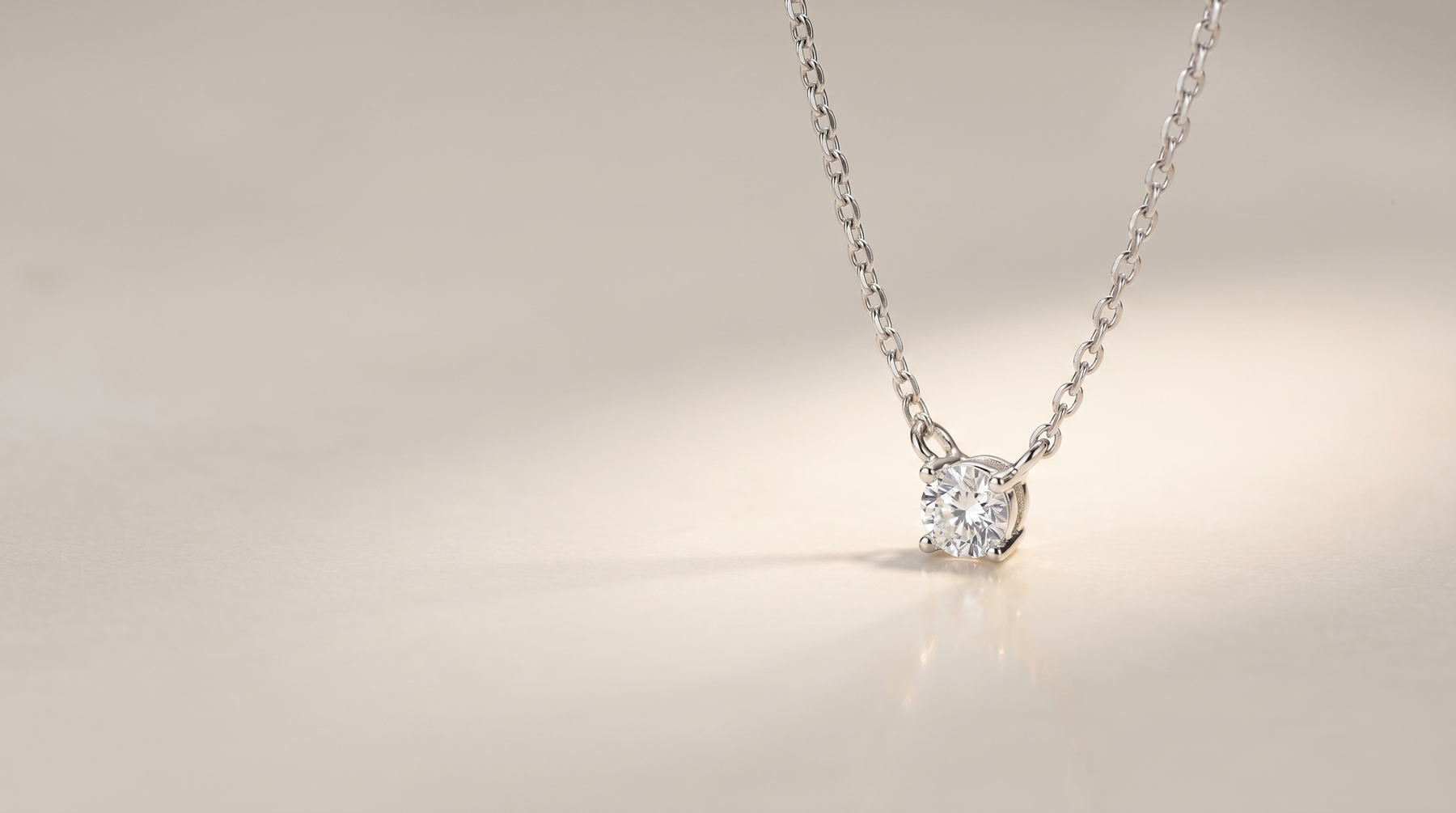 Introducing A Single Faceted Stone On A Fine Silver-Tone Chain: