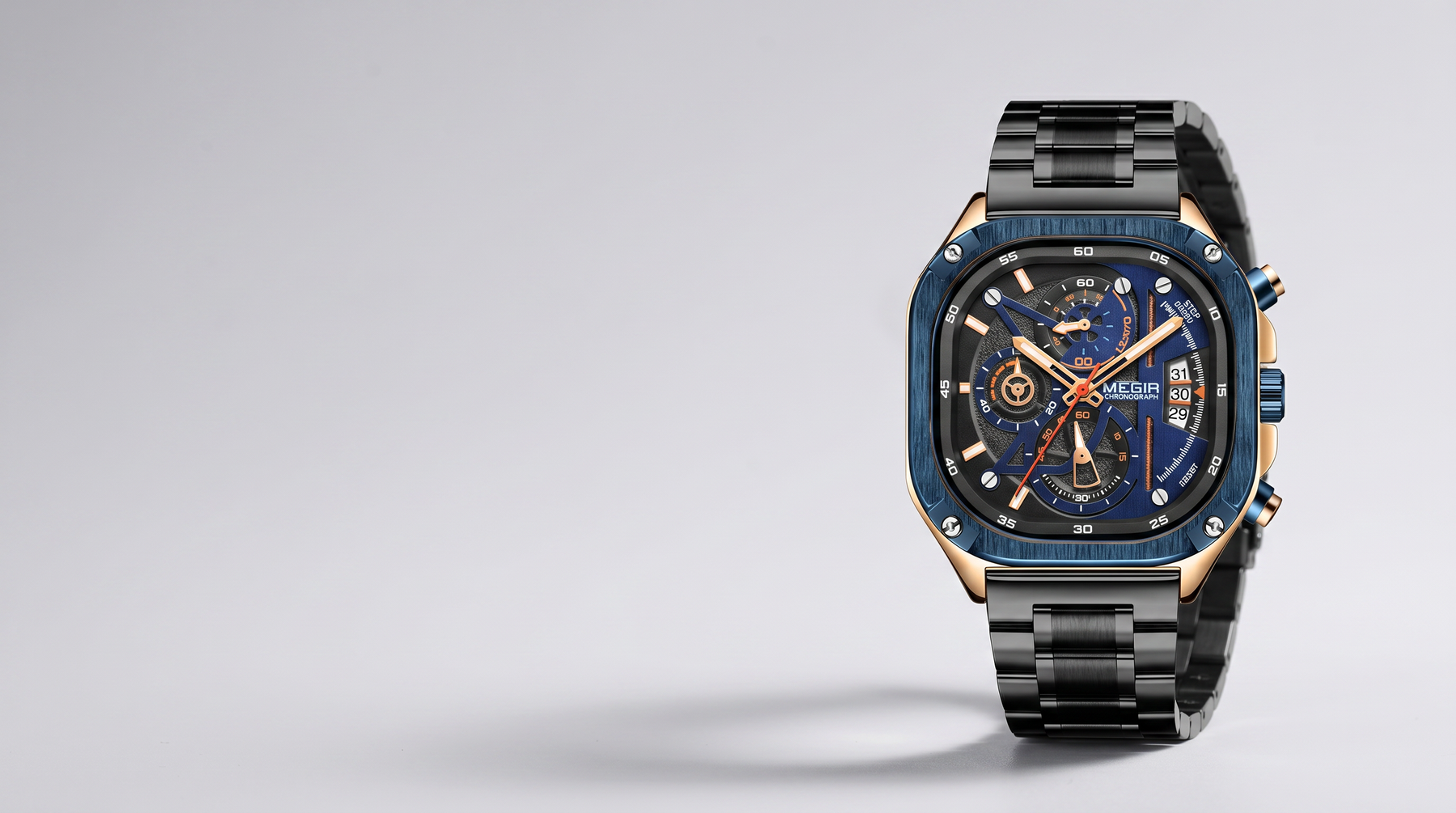 Introducing Megir Square Chronograph Watch: