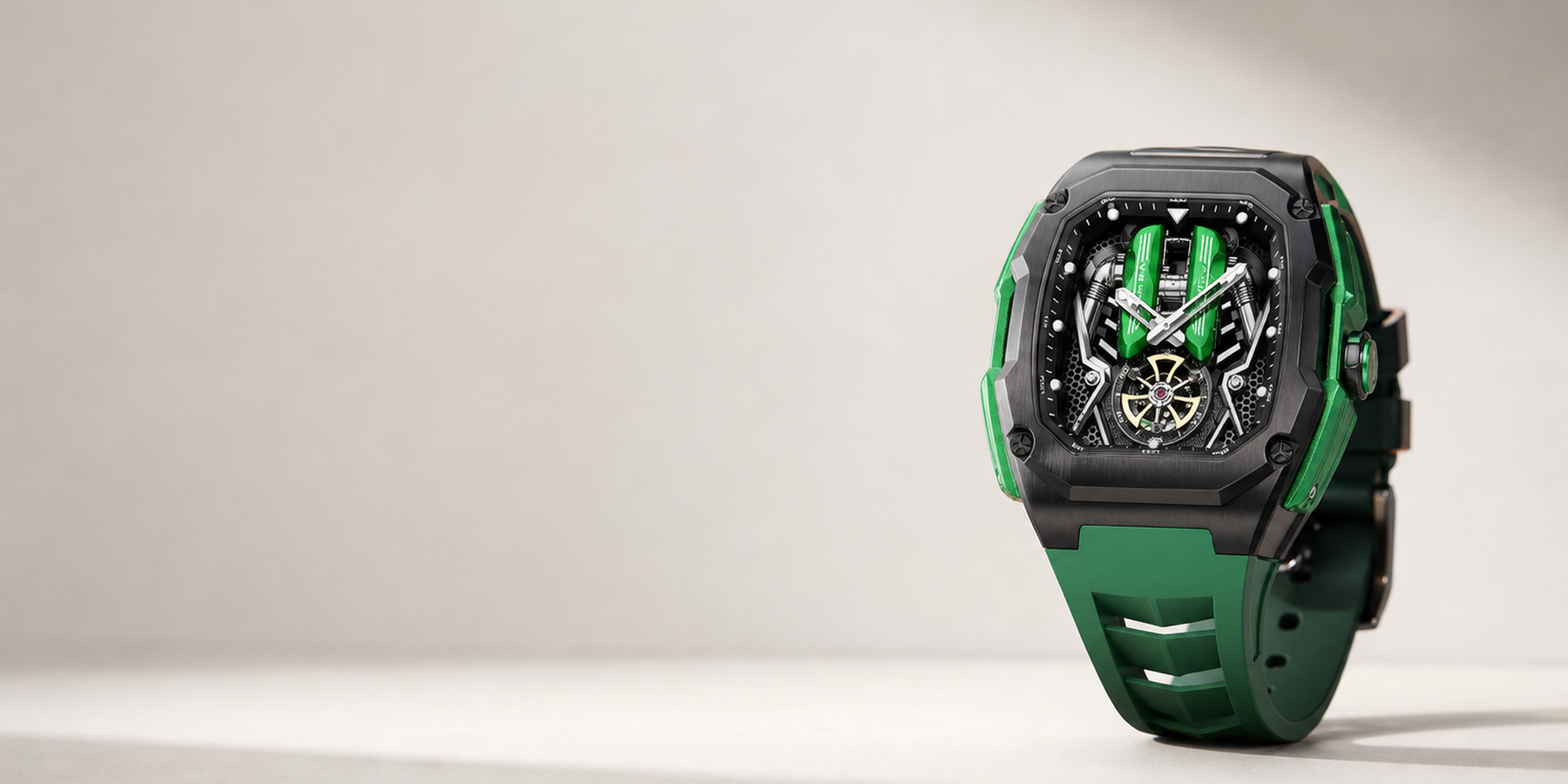 Introducing Open Engine Skeleton Quartz Watch: