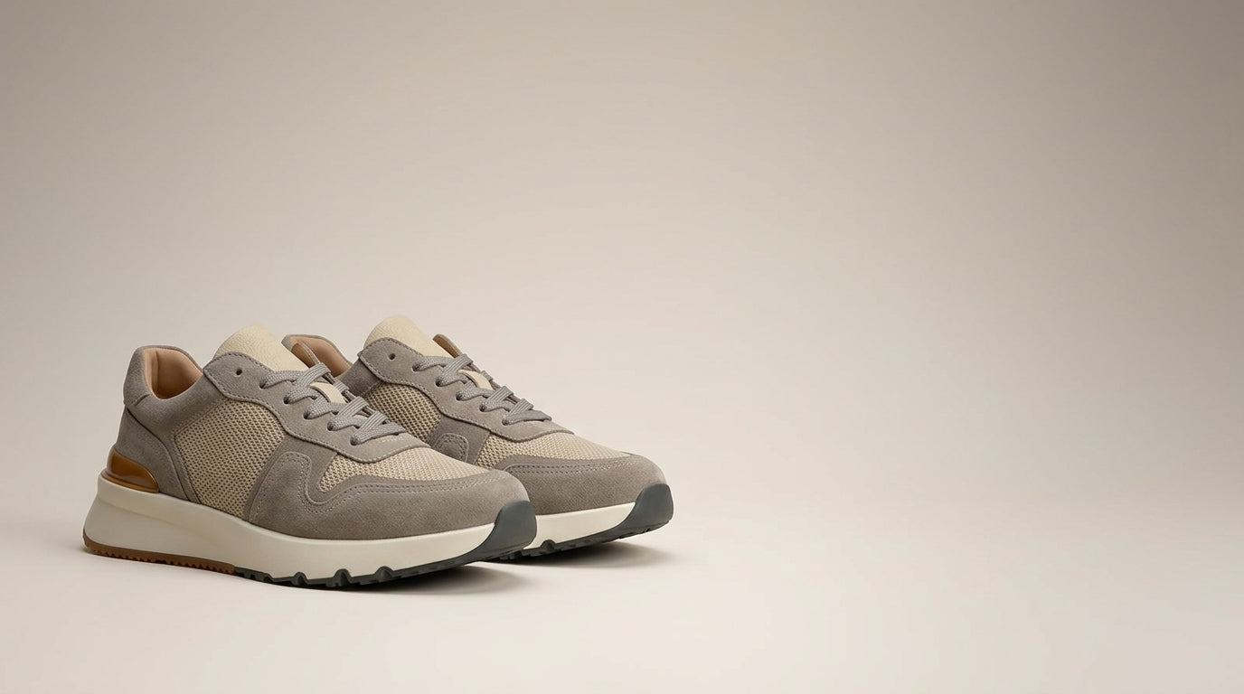 Introducing Suede And Mesh Runners On A Chunky Sole:
