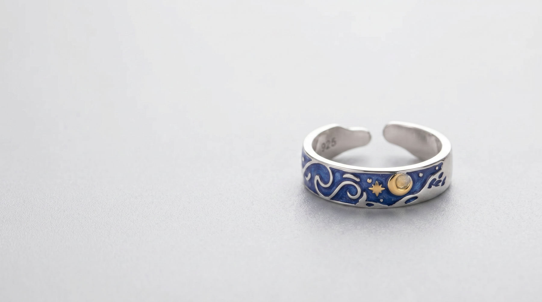 Introducing Adjustable Van Gogh Starry Night Ring: