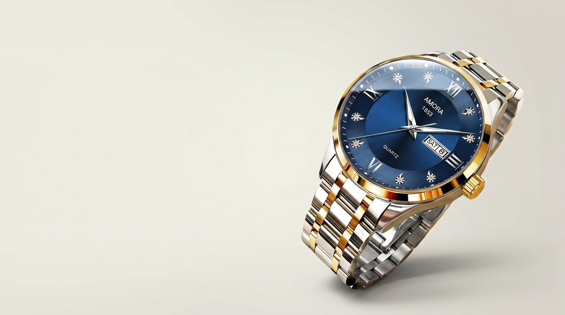 Introducing Men's Stainless Steel Quartz Watch:
