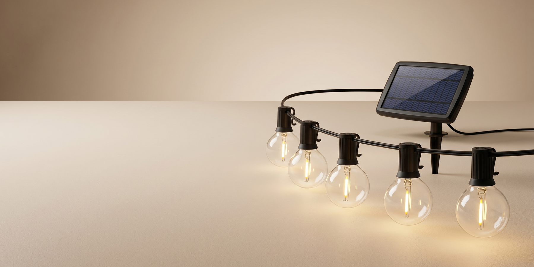 Introducing Solar Powered G40 Outdoor String Lights: